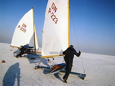 Iceboats images, winter sport