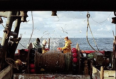 Pescatori, peschereccio Hel-125