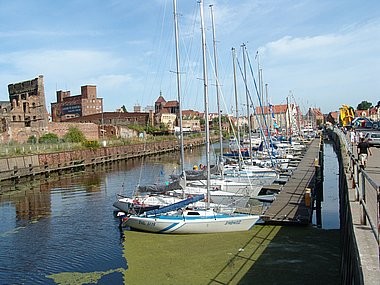 Puerto del yate, Gdansk, Polonia