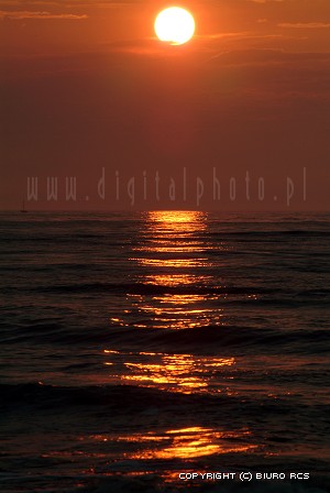 Foto di tramonto, Mar Baltico