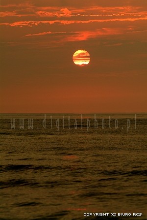 Baltic sjø, Solnedgang