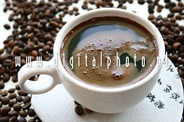 Kawa w filiance - Stock foto