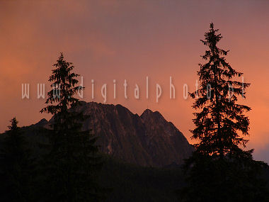 Tramonto in Tatry - Giewont