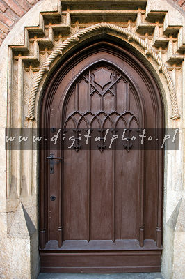 Zdjcia drzwi w Collegium Maius, Uniwersytet Jagielloski, Krakw