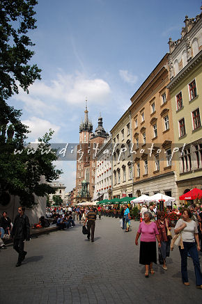 Posta kortet från Cracow, Polen