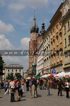 Cracovie, la place principale du march