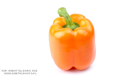 Pepe arancione, immagini dei peperoni