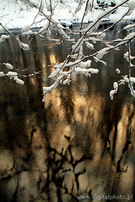 Inverno, fotografie del fiume