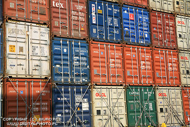 Containerskip, foto av containerskip