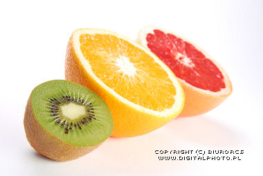 Rgime de fruits: oranges, pamplemousses, kiwis