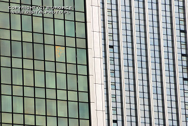 Glass office buildings in Warsaw