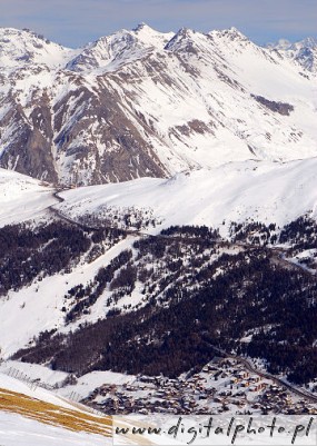 Nieve en los Alpes, Italia