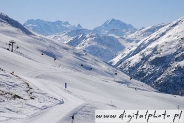 Ski area, Alps, Italy