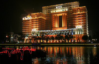 Hotels in China, nachtfoto's