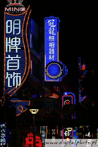 Licht, nachts in China