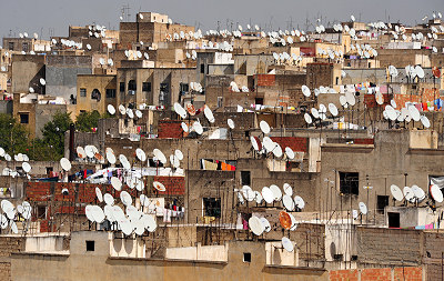 Marrocos televisão, televisão via satlite
