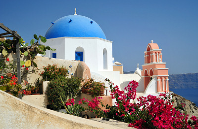 Grækenland rejse, Santorini Kirker