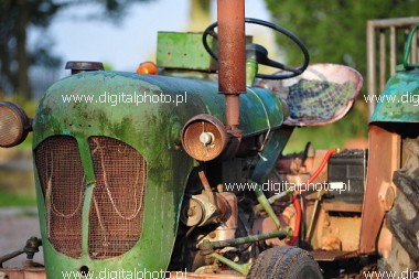 Farm tractor, old tractor