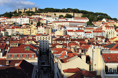 Historical Sights in Lisbon, castle and town center