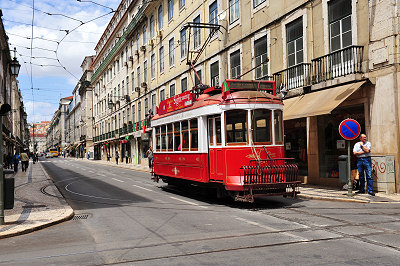 Zdjcia Lizbona, tramwaj wycieczkowy, ulice Lizbony