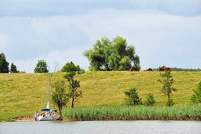 Widoki z Mazur, Jezioro Ryskie