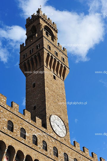 Firenze - hovedstaden i Toscana - Palace Vecchio (gamle slot)