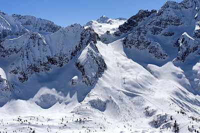 Presena glacir Italien, skidort Passo Tonale