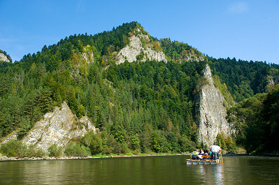 Pieniny foto, garganta del ro Dunajec, Polonia