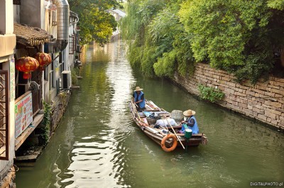 Kanalen i Suzhou Kina