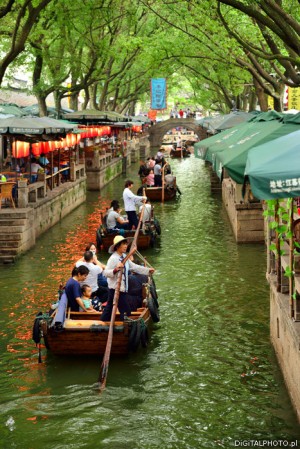Gondoler och kanaler, Tongli Kina