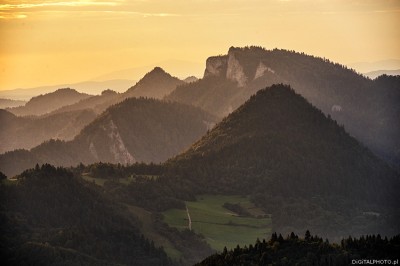 Paysage de montagne - Trzy Korony, Pinines