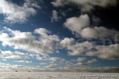 Vinter landskap - moln