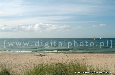 Playa en Polonia, Gdansk, praia mar